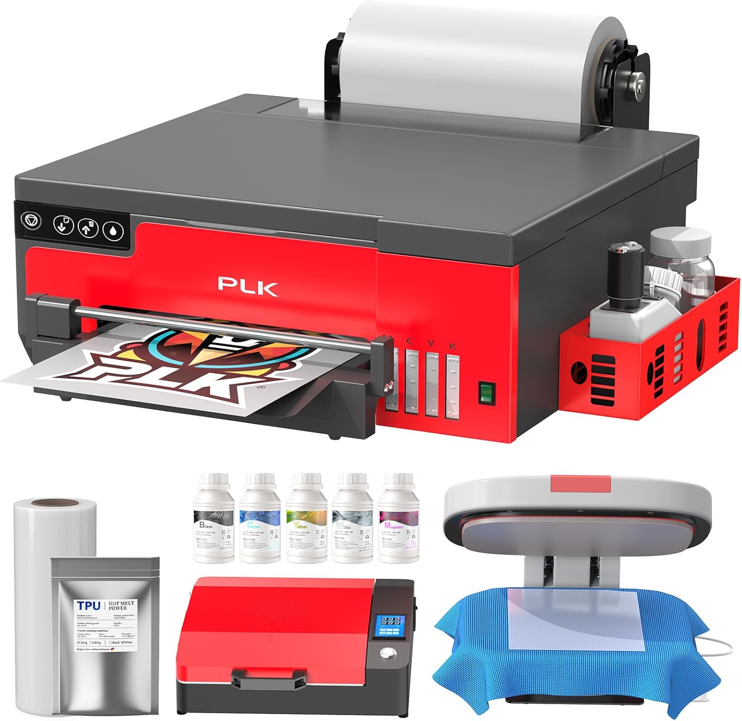 PLK A4 XP600 DTF Printer Bundle